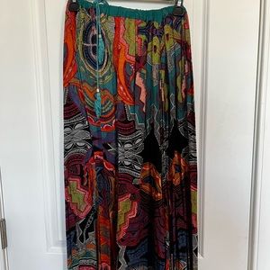 Angie Multicolor Tribal Print Maxi Skirt
